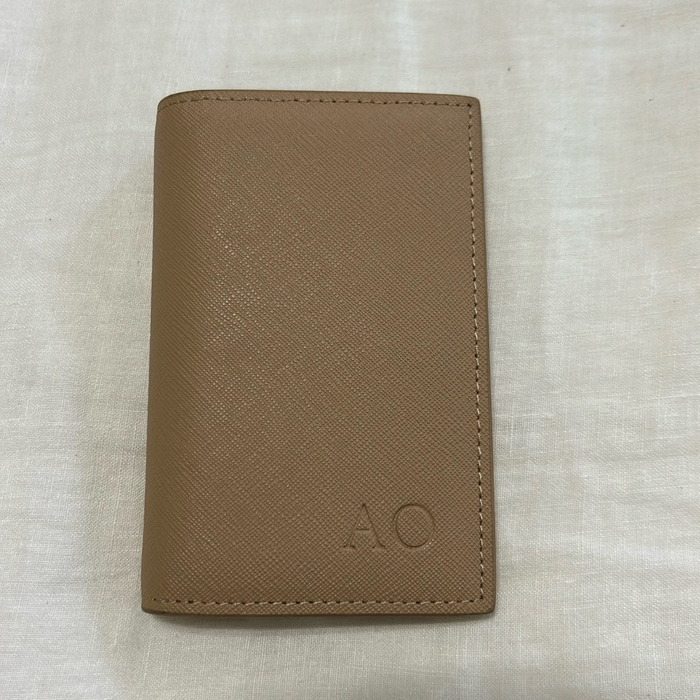 Tan TDE leather wallet